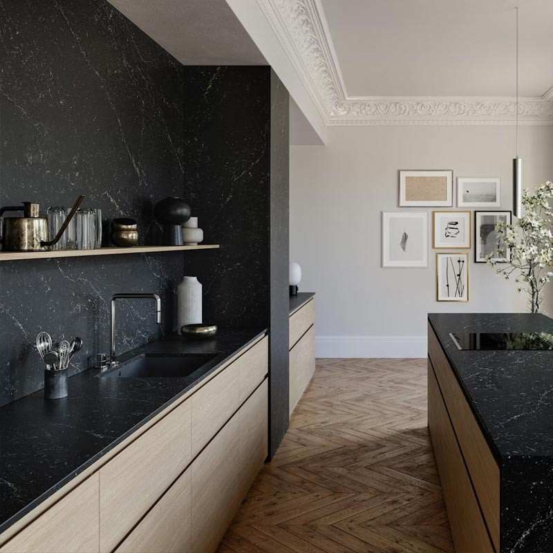 Plan de travail en Quartz Silestone® Romantic Ash
